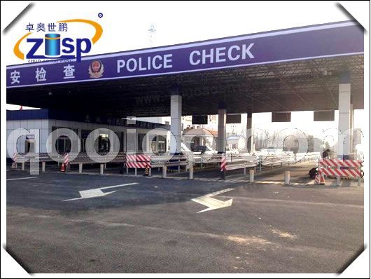 检查站升降防撞柱安装案例解析，坚固耐用守护安全通道