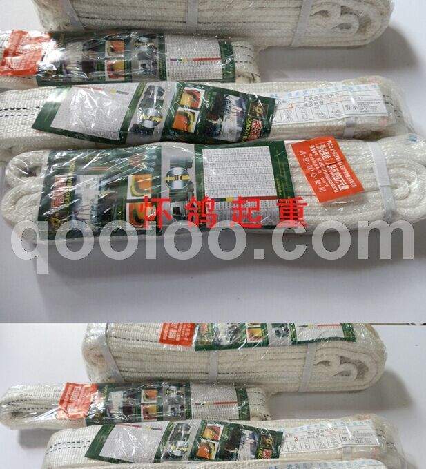 国标5吨白色扁平吊装带特点与应用，专业生产