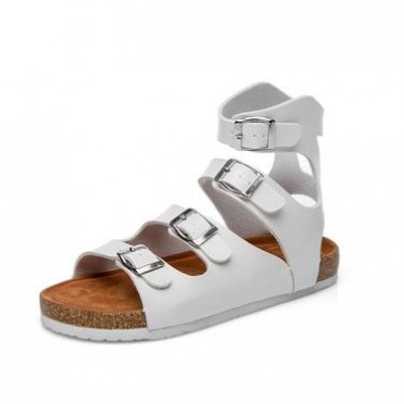 罗马风格高帮软木凉鞋，情侣款潮流女鞋舒适升级