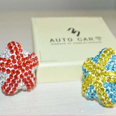 汽车出风口香薰实用指南｜镶钻五角星香膏推荐