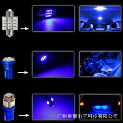 13PCS汽车LED车内灯套装｜T10双尖31MM阅读灯实用指南