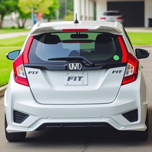 适用于14-18飞度改装**后包围后扰流板 飞度改装**后唇扰流板