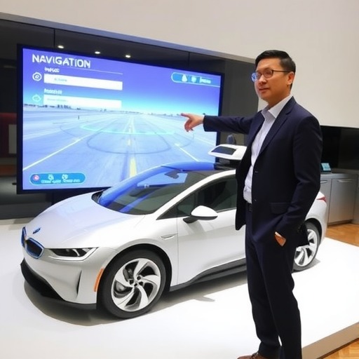 英伟达CEO黄仁勋在CES展示自动驾驶汽车新软件