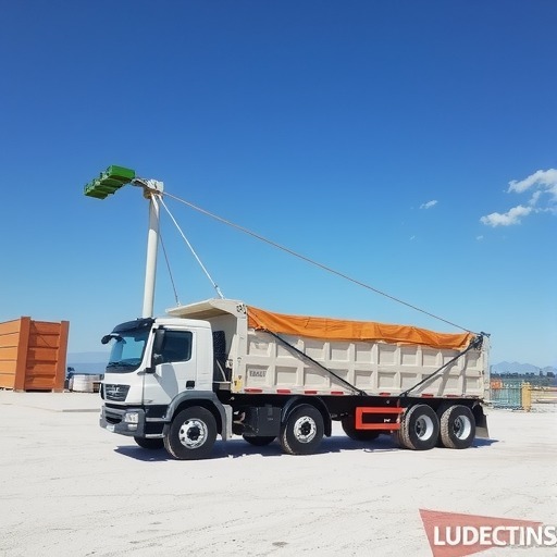 自卸车纯钢丝绳式无线伸缩篷布渣土车电动全套**盖配件