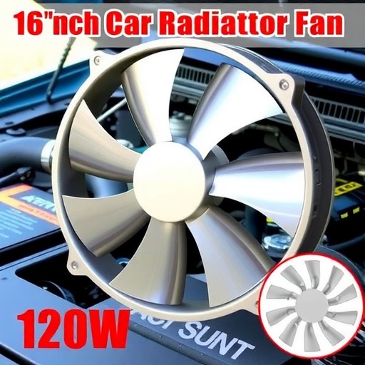 厂家汽车通用16寸24v/120w电子扇散热器风扇