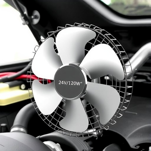 厂家汽车通用16寸24v/120w电子扇散热器风扇