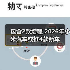 包含2款增程 2026年小米汽车或推4款新车(图1) 包含2款增程 2026年小米汽车或推4款新车(图1)