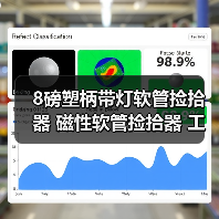 8磅塑柄带灯软管捡拾器 磁性软管捡拾器 工具软管（图2）