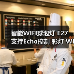 智能WIFI灯泡E27 Echo控制 彩灯照明解决方案 智能WIFI灯泡E27 Echo控制 彩灯照明解决方案