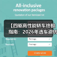 【四驱高性能轿车终极指南:2026年选车避坑宝典】(图2) 【四驱高性能轿车终极指南:2026年选车避坑宝典】(图2)