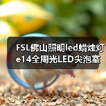 FSL佛山照明led蜡烛灯 e14全周光LED尖泡室内照明节能led拉尾灯泡（图3）