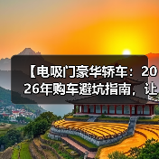 【电吸门豪华轿车：2026年购车避坑指南，让你不花冤枉钱】（图3）