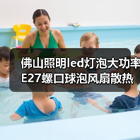 佛山照明led灯泡大功率E27螺口球泡风扇散热节能灯球泡灯照明灯（图4）