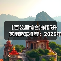 【百公里综合油耗5升家用轿车推荐:2026年省油车型终极指南】(图2) 【百公里综合油耗5升家用轿车推荐:2026年省油车型终极指南】(图2)