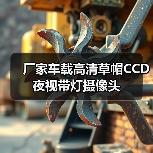 厂家车载高清草帽CCD夜视带灯摄像头(图1) 厂家车载高清草帽CCD夜视带灯摄像头(图1)