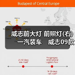 威志前大灯 前照灯(右)　一汽装车　威志09款二厢三厢不带ＬＥＤ（图3）