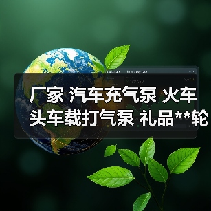 厂家 汽车充气泵 火车头车载打气泵 礼品**轮胎小气泵（图4）