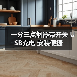 一分三点烟器带开关 USB充电 安装便捷(图2) 一分三点烟器带开关 USB充电 安装便捷(图2)