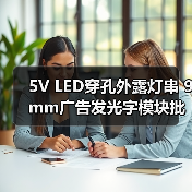 5V LED穿孔外露灯串 9mm广告发光字模块批发（图3）
