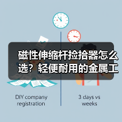 磁性伸缩杆捡拾器怎么选？轻便耐用的金属工具拾取神器