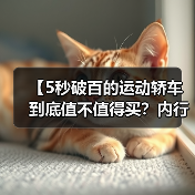 【5秒破百的运动轿车到底值不值得买?内行人告诉你真相】(图3) 【5秒破百的运动轿车到底值不值得买?内行人告诉你真相】(图3)