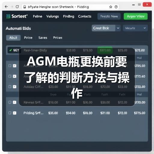 AGM电瓶更换前要了解的判断方法与操作要点
